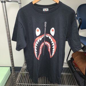 Used BAPE Color Camo Shark T-Shirt 'Black/Red' Size XL